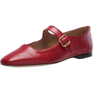Sam Edelman Womens Scarlet Synthetic Michaela Buckle Ankle Strap Flat Shoes